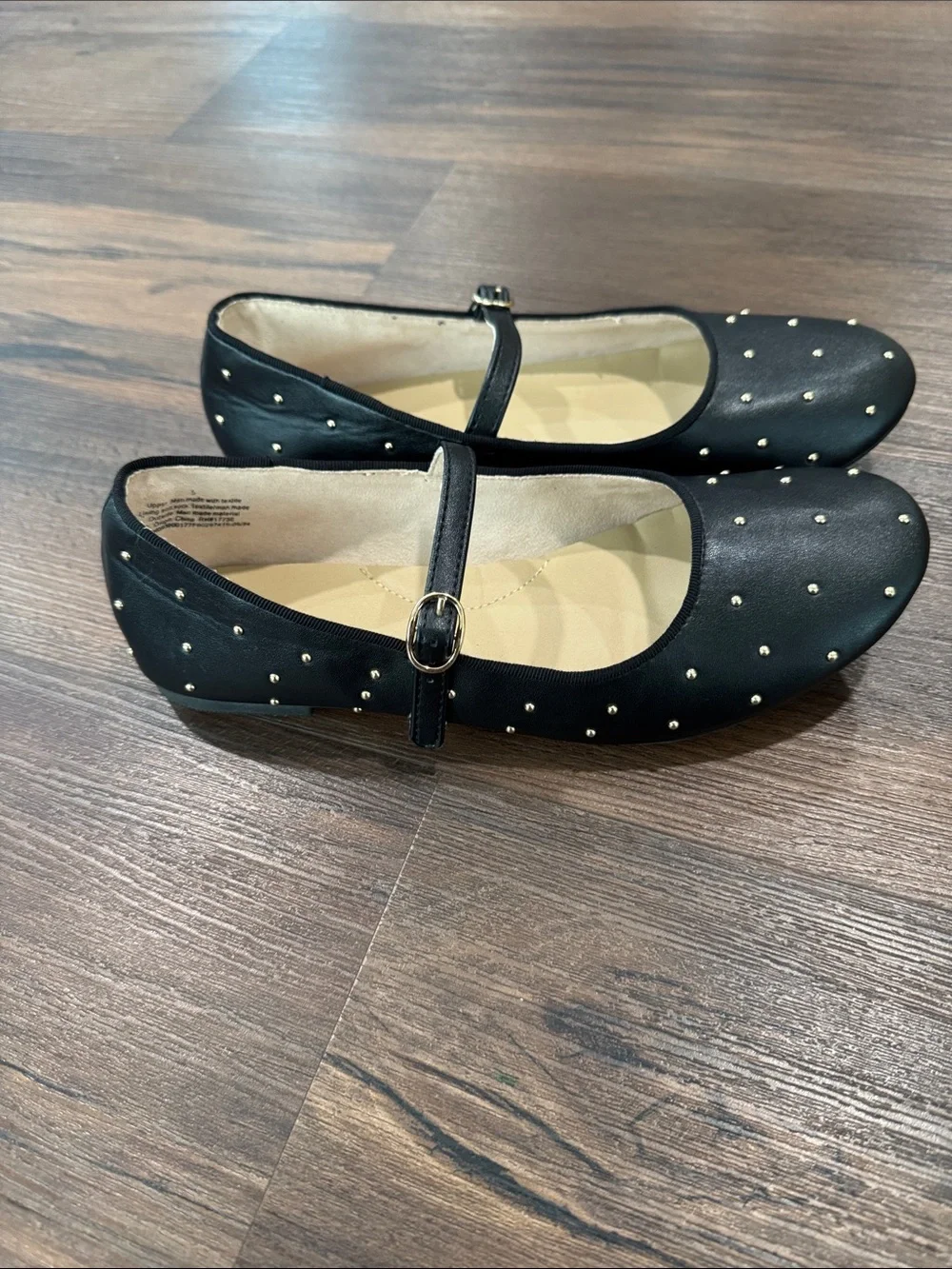 Girl’s Cat & Jack Black Embellished Ballet Flats